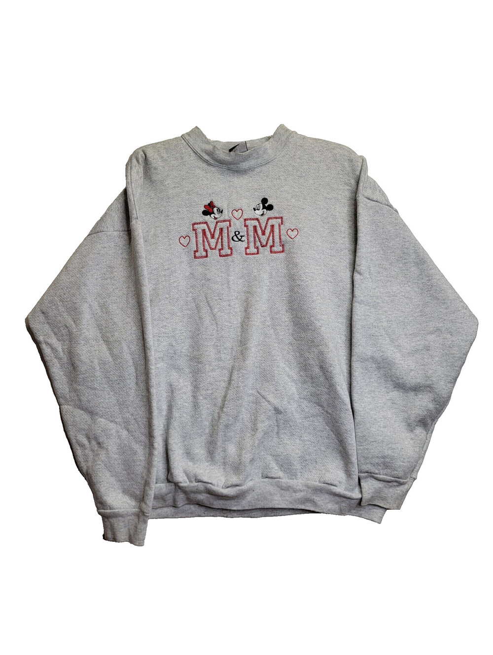 Mickey Unlimited Women's XL Sweatshirt Gray Mickey Minnie Mouse Disney Pullover